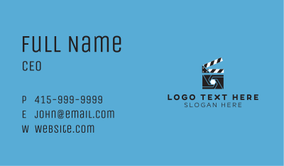 Clapper Shutter Video Business Card Image Preview