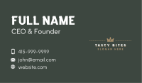 Crown Brand Wordmark Business Card