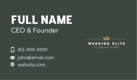 Crown Brand Wordmark Business Card
