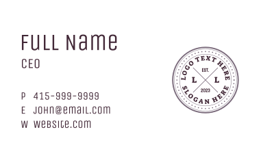 Professional Circle Firm Business Card Image Preview