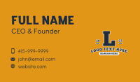 Classic Apparel Letter  Business Card