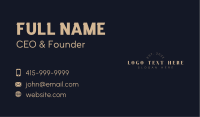Classy Luxury Wordmark Business Card