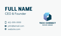 Technology Hand House  Business Card