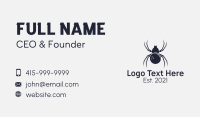 Gray Spider Bowling Ball Business Card