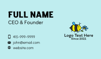 Cute Bee Flower Cartoon Business Card