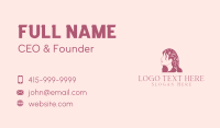 Floral Woman Hair Salon Business Card