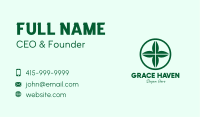 Green Leaf Cross Business Card