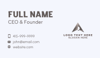 Arrowhead Location Tracker Letter A Business Card