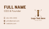 Ethnic Totem Pole  Business Card Design