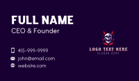 Fire Skull Devil Business Card