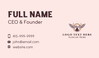 Patriotic Flying Eagle Business Card