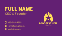 Yellow Star Lungs Business Card