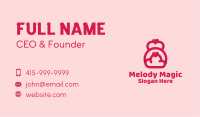 Pink Heart Kettlebell Business Card