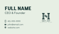 Property Pillar Letter N Business Card