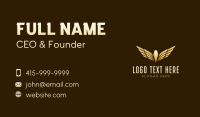 Premium Aviation Wings Business Card