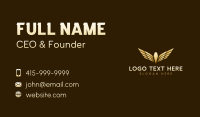 Premium Aviation Wings Business Card