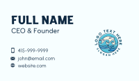 Surfing Tide Waves Business Card