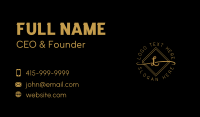 Business Apparel Lettermark Business Card Design