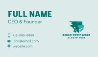 Fast Teal Truck Business Card Design