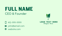 Green Eco Paint Roller  Business Card