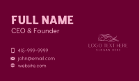 Luxury Woman Hair Business Card Design