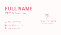 Pink Fairy Woman Business Card