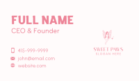 Pink Fairy Woman Business Card Image Preview