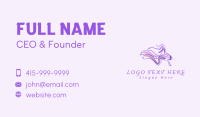 Purple Dancer Dress Business Card Design