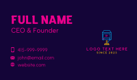 Glowing Business Card example 1