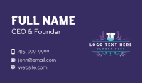 Laundry T-Shirt Clothing Business Card Design