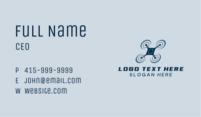 Aerial Flying Drone Business Card Image Preview