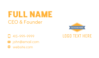 Modern Yellow Badge Business Card