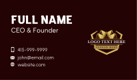 Premium Real Estate Roof Business Card