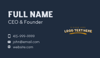 Paint Clothing Wordmark Business Card