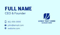 Corporate Blue Shape Business Card