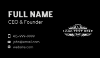 Luxury Ornament Crest Business Card