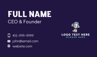 Janitor Cleaning Bucket Business Card Design