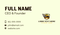 Helmet Wings Shield Business Card