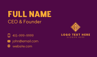 Golden Business Card example 3