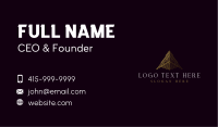 Premium Pyramid Triangle Business Card