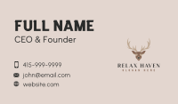 Antler Deer Hunting Business Card