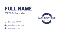 Urban Tattoo Wordmark Business Card