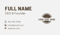 Woodwork Saw Tool Business Card