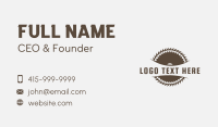 Woodwork Saw Tool Business Card Design