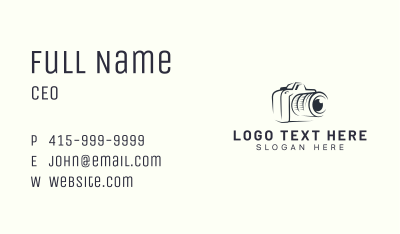 Photographer Shutter Camera Business Card Image Preview