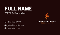 Lightning Electricity Provider Business Card