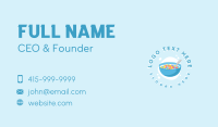 Milk Cereal Bowl Business Card