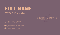 Elegant Leaf Wordmark Business Card Image Preview