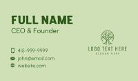 Green Tree People  Business Card Design