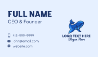 Blue Marine Whale Business Card Design